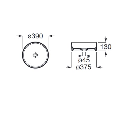 Νιπτήρας Terra A32787N000 Roca
